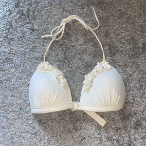 Hollister Triangle Flower Bikini Top